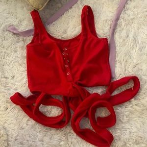 Tie Around Tank Crop Top